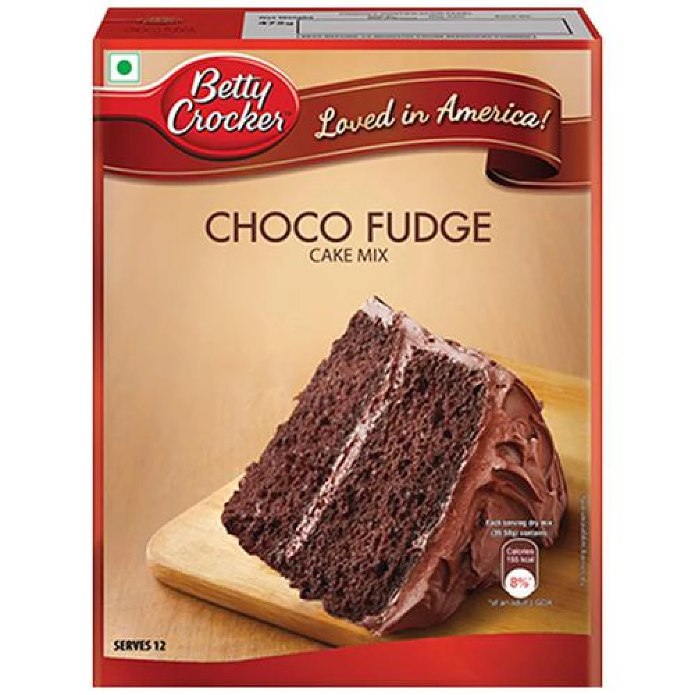 Betty Crocker Cake Mix - Choco Fudge Rich Chocolate, 475 g Carton-1.webp